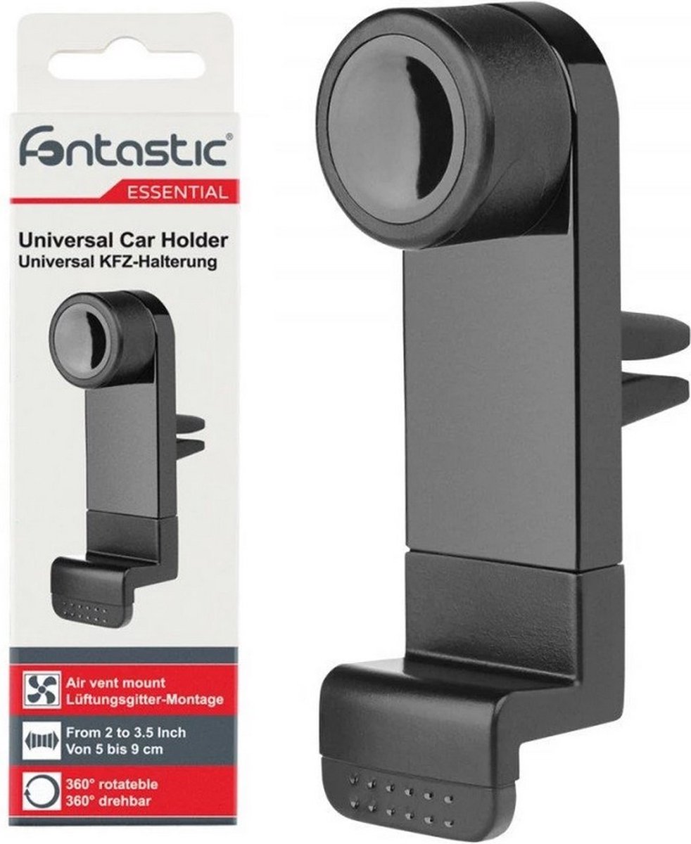 Fontastic 217968 Universele Smartphone houder - Auto 360° draaibaar - 50-90mm - Zwart