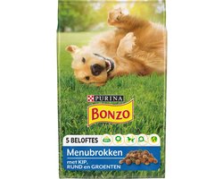 Bonzo (Friskies) Droog Adult Menubrokken Kip - Hondenvoer - 15kg