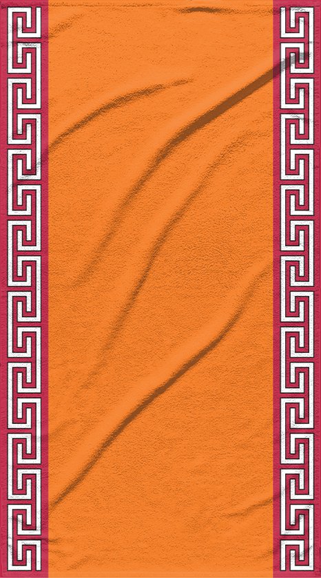 Strandlaken Mykonos Orange 100x180 cm