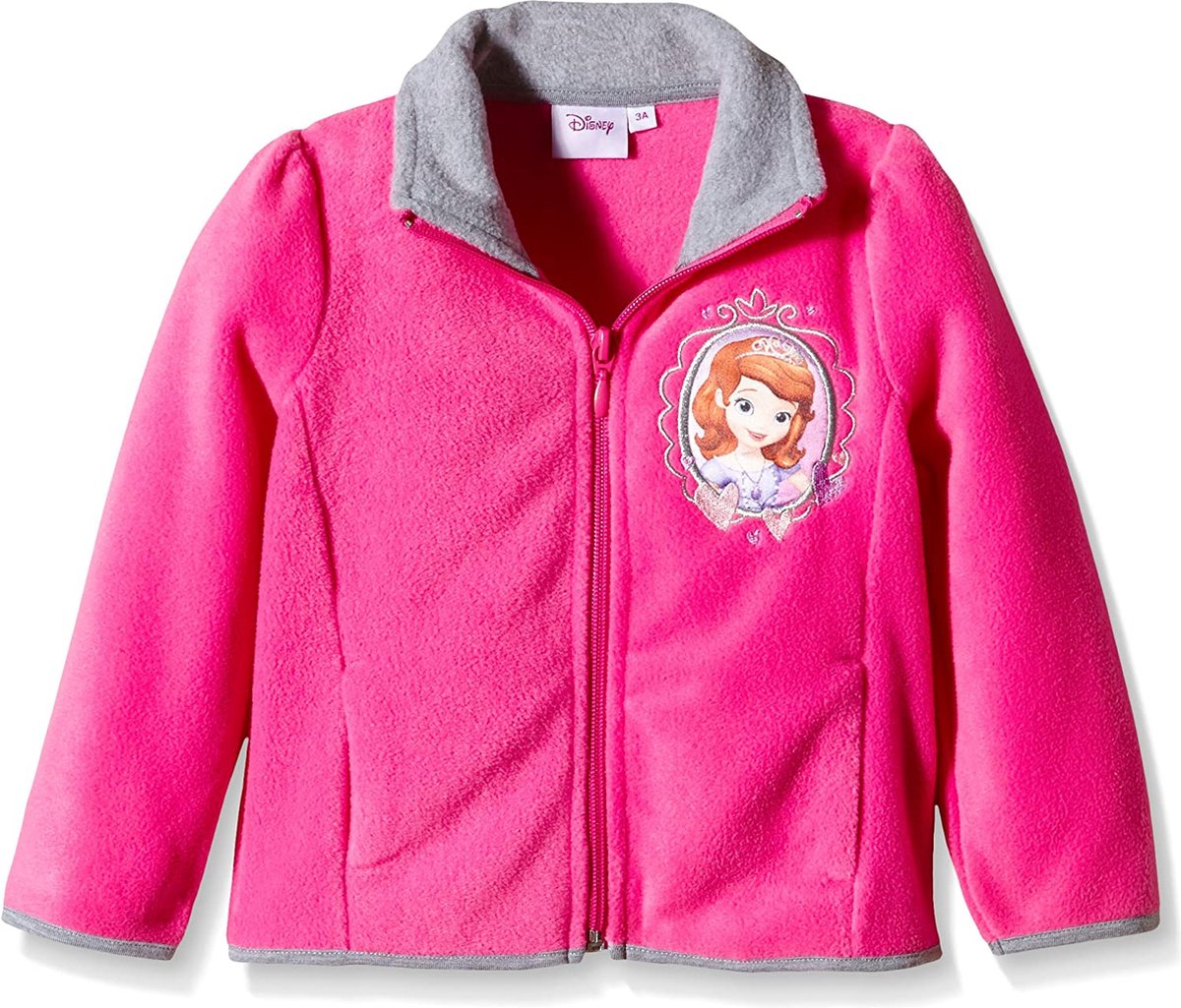 Disney Prinses Sofia The First - Fleece Vest met Rits 104/110 - 5 jaar - Roze
