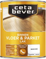 CetaBever Vloer- & Parketlak - Transparant Zijdeglans - Padoek - 1 liter