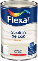 Flexa Strak in de Lak - Watergedragen - Hoogglans - crème wit - 1,25 liter
