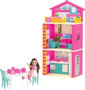 Maison de poupée à 3 étages - Poupées de maison de poupée - Maison de Lola - Maisons de Maisons de poupées - Meubles de maison de poupée - Accessoires de maison de poupée - Maison de Barbie - Maison de rêve - Maison de Dreamhouse