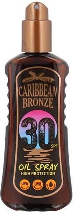 Spray d'huile Caribbean Bronze SPF 30 - Brun - Huile - 200 ml - Crème solaire - Bronzage - Soleil - Bronzage - bronzage