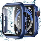 Hoesje Geschikt voor Apple Watch Donkerblauw - watch case 44 mm - apple watch