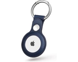 Premium Leren Hanger - Apple Airtag - Baltisch Blauw