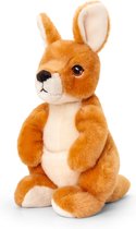 Pluche knuffel dieren wallaby kangoeroe 20 cm - Knuffelbeesten speelgoed