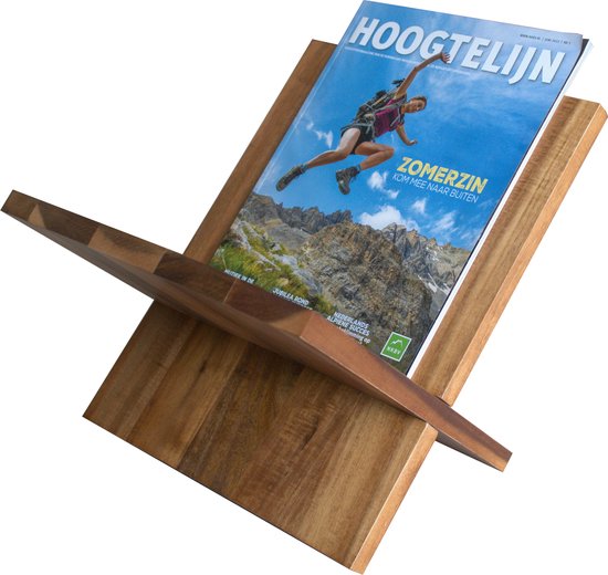 Magazine Holder Wood - NZRD35® - Magazine Holder Modern - Newspaper Holder - Magazine Holder - Brown - Acacia Wood