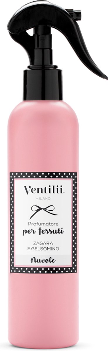 Roomspray Nuvole 250ml – Ventilii Milano® | Huisparfum interieurspray geurverspreider textielverfrisser