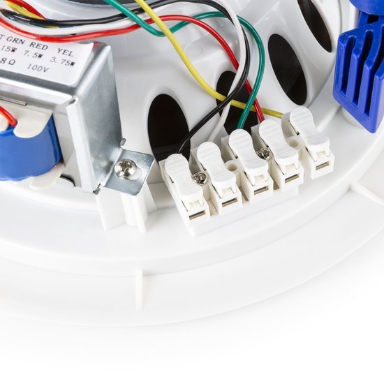 Plafond speaker - Power Dynamics CSAG6T inbouw speaker voor 100V systemen - 2-weg - 30W - 6,5 inch - Aluminium - Wit — afbeelding 4