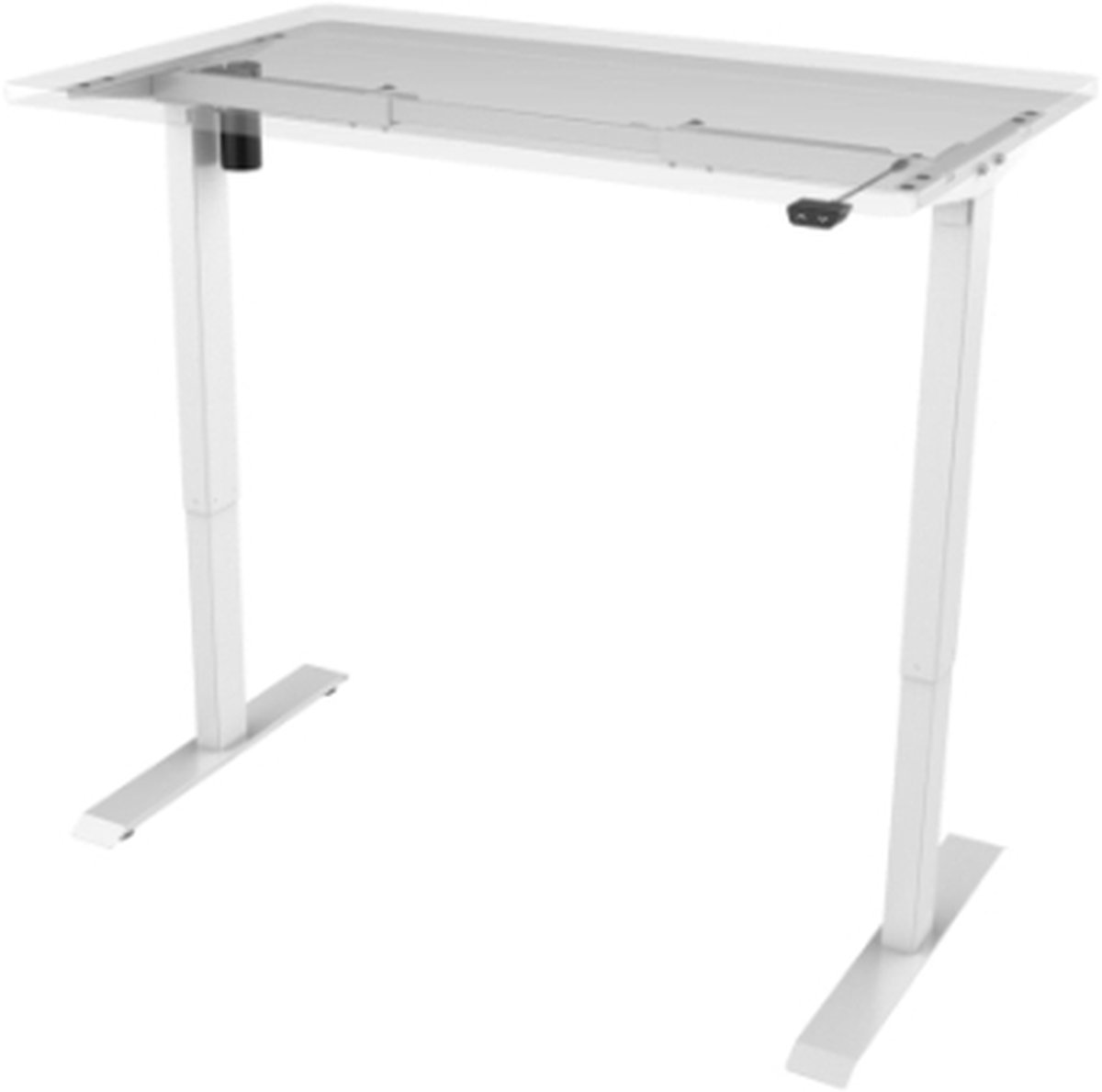 Roomforthenew Heathrow basic  Zit sta bureau onderstel  Tafel frame  Bureau onderstel  Tafelpoten metaal Wit  Geschikt voor bladen tot en met 160cm breed-- blad- onderstel- x80