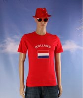 Rood t-shirt vlag Holland L