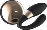 LELO TIANI Duo vibrator voor koppels zwart bevat 2 krachtige motoren, 8 trilstanden, is volledig waterdicht en kan worden gebruikt door mannen en vrouwen