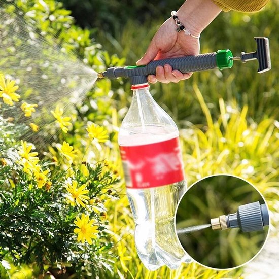 Hoge druk spuit - Plantspuit - Waterjet - Hogedrukreiniger - Tuin - Waterspuit - Petfles - Hogedruk pistool - Hogedrukspuit - Spuitmond - Opzetstuk fles