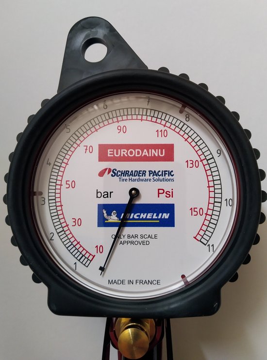 Pompe à pneus Michelin Eurodainu - Jauge de pression des pneus