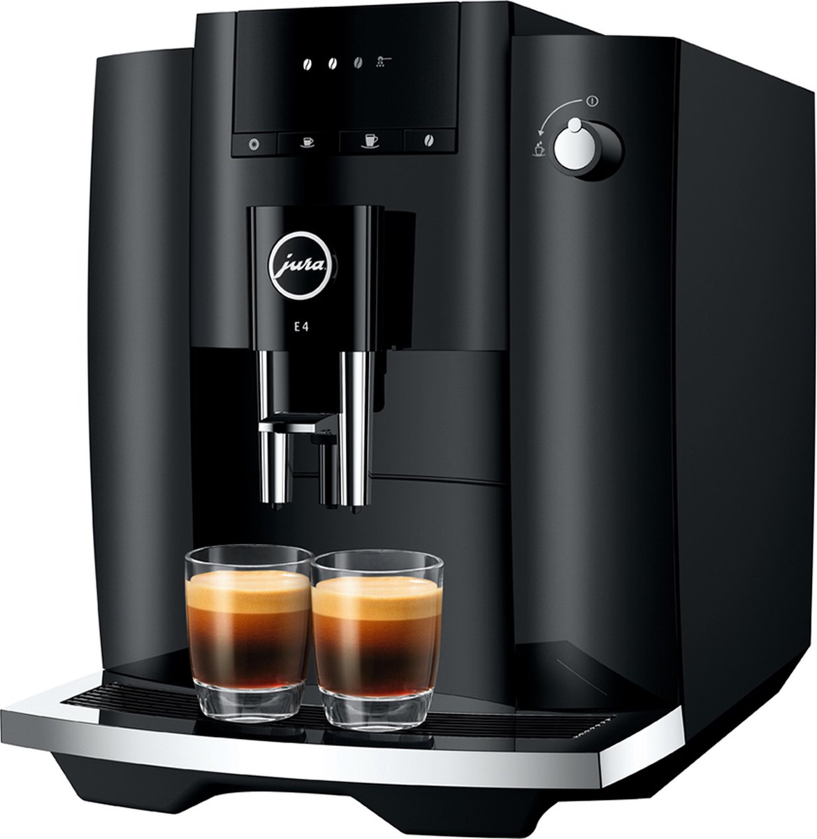 Afbeelding 2 van Jura E4 - Volautomatische espressomachine - Piano Black (EA)