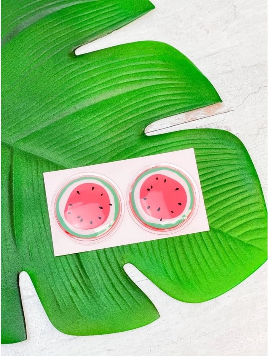 Oogmasker Watermeloen - gelmasker - verkoelend - verlichting - vermoeide ogen - Eye pads - hot and cold