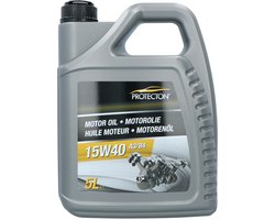 Protecton Motorolie 15W40 A3/B4 - 5L - Minerale Olie - Optimale Motorbescherming - Voor Benzine & Diesel
