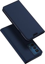Dux Ducis Skin Pro Serie Motorola Edge 30 Pro Hoesje Portemonnee Blauw