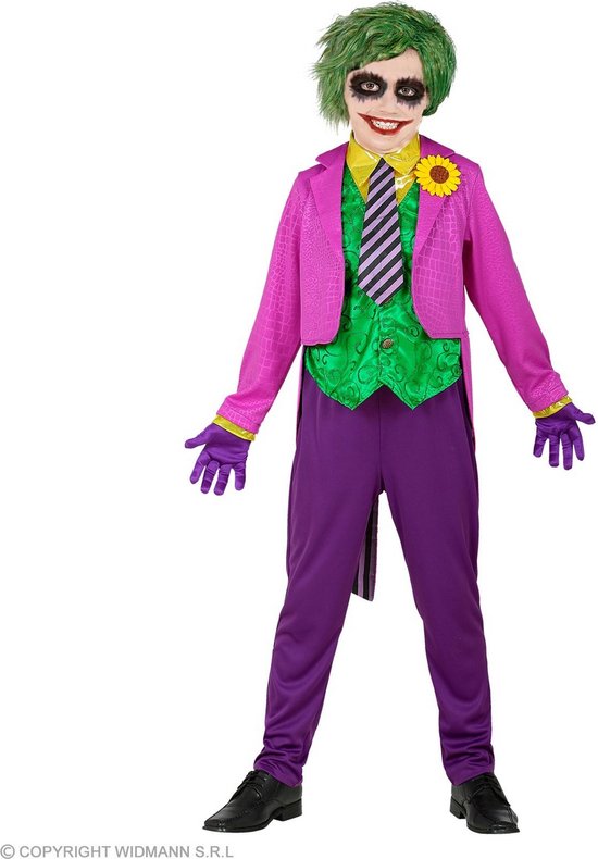 Horror killer clownspruik voor volwassenen - Halloween - rood | Fun en Feest