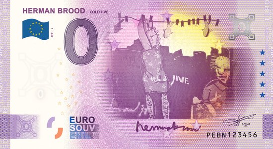 Thumbnail van een extra afbeelding van het spel 0 Euro biljet 2021 - Herman Brood Cold Jive LIMITED EDITION