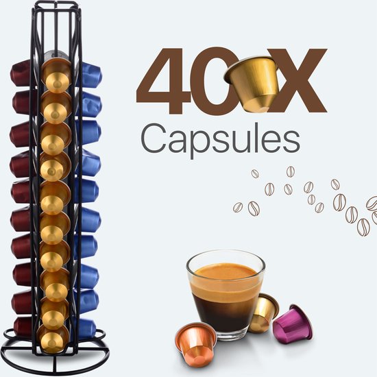 Porte-capsule LaCardia - Porte- Porte-capsules Nespresso - 40 tasses - porte-gobelet  à... | bol