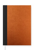 Notitieboek - Schrijfboek - Papier met een koperen structuur - Notitieboekje klein - A5 formaat - Schrijfblok