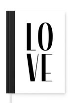 Notitieboek - Schrijfboek - Love - Spreuken - Quotes - Notitieboekje klein - A5 formaat - Schrijfblok