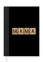 Notitieboek - Schrijfboek - Mama - Scrabble - Spreuken - Quotes - Notitieboekje klein - A5 formaat - Schrijfblok