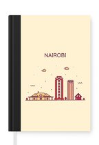 Notitieboek - Schrijfboek - Skyline - Nairobi - Kenia - Notitieboekje klein - A5 formaat - Schrijfblok