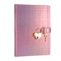 Victoria's Journals - Dagboek met Slot en Sleutel - Hush-Hush My Secret Diary w/ Heart Lock - Premium Vegan Leer Dagboek -  Hardcover - 320 Pagina's Premium Papier -  13 x 18 cm (Metallic Lila)