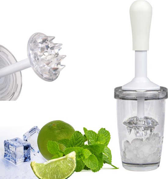 Ijscrusher Handmatig – Ice Crusher – Ijsvergruizer – Ijsmaler – Cocktail Stamper – Cocktailstamper –