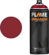 Molotow Flame Orange - Spray Paint - Spuitbus verf - Synthetisch - Hoge druk - Matte afwerking - 400 ml - ruby red