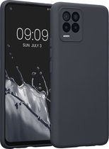 kwmobile telefoonhoesje geschikt voor Realme 8 / 8 Pro - Hoesje voor smartphone - Precisie camera uitsnede - TPU back cover in mat zwart