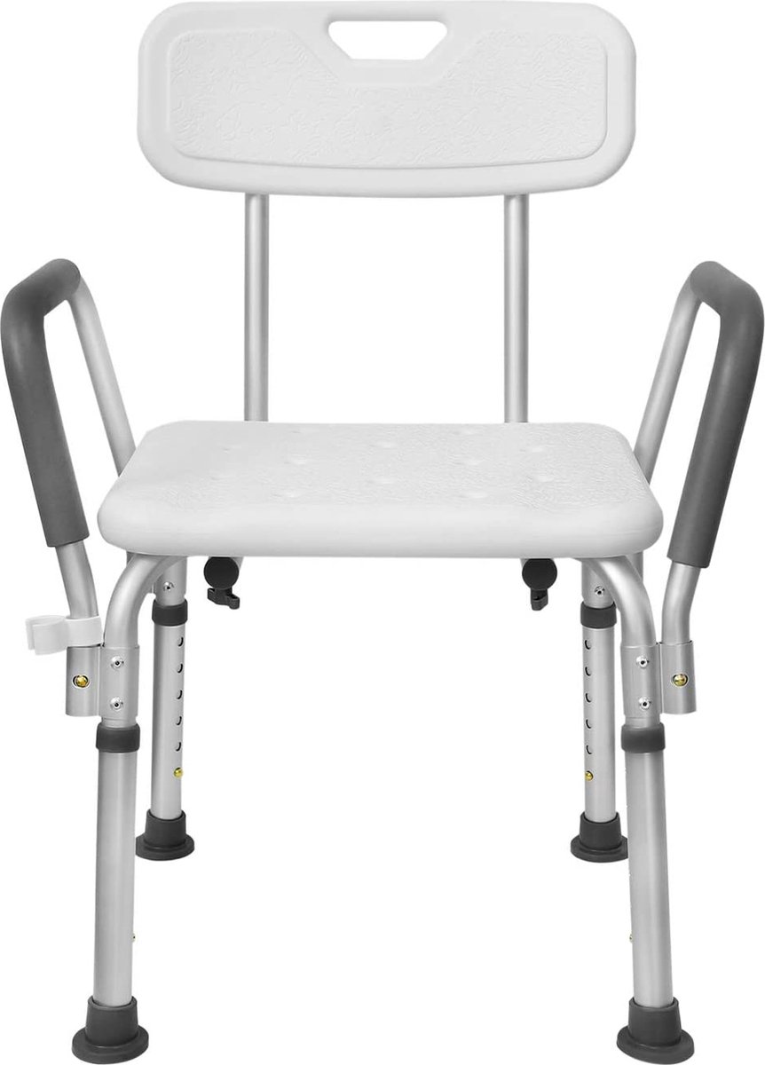 Douchekruk in hoogte verstelbaar douchestoel rechthoekig