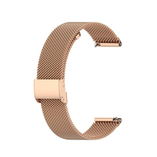 Voor ID205 / opzettelijk SW021 19mm roestvrij staal Milanese Watch Band (Rose Gold)