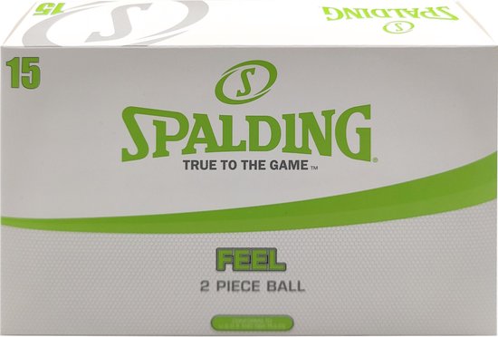 Spalding Feel Golfbal - Set van 15 Golfballen - Wit van Spalding — afbeelding 2