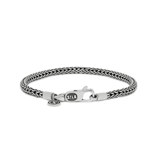 SILK Jewellery - Zilveren Armband - Roots - 654.19 - Maat 19,0
