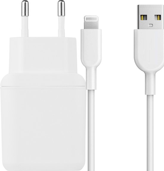 zeewier mengsel Oprichter iPhone Snellader + USB Lightning kabel met Quick Charge 3.0 - 3A USB  Oplader... | bol.com