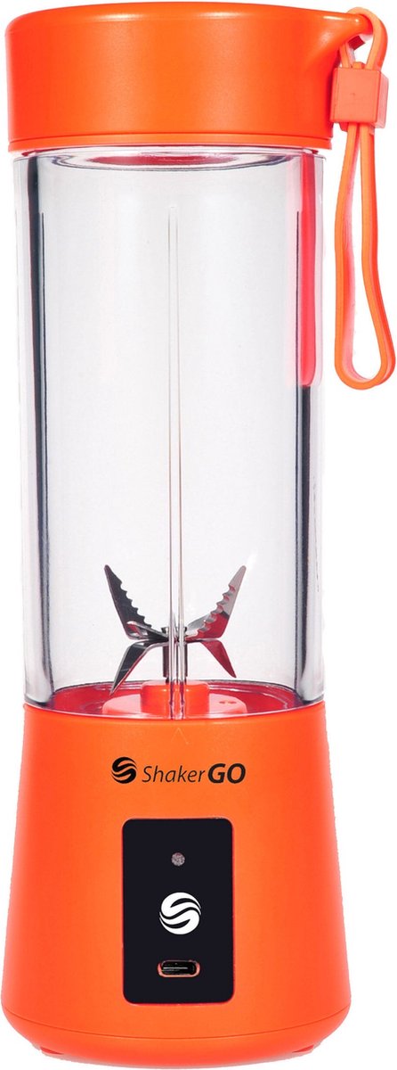 Shakergo Draagbare Smoothie Blender Portable Blender Mini Blender To Go Oranje