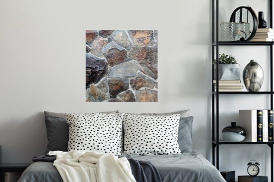 Stickers muraux - Film autocollant - Murs - Pierres - Robuste - 80x80 cm - Film adhésif - Stickers muraux Chambre d'enfant - Papier peint autocollant - Papier peint autocollant - Film autocollant