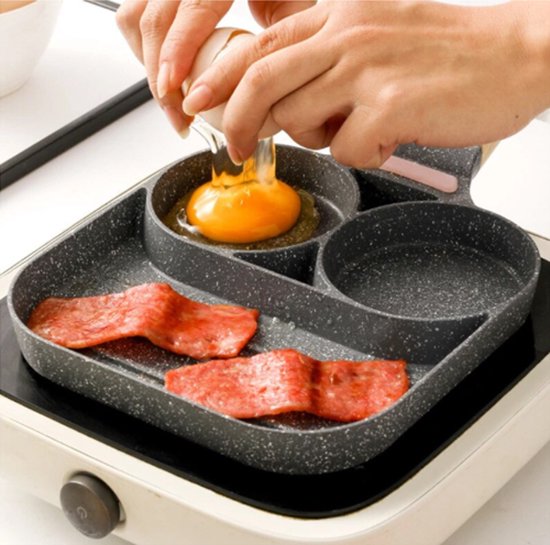 Lifeinorder® Nonstick 2in1 omelet pan 2 gaten pannenkoekenpan