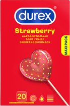 Durex Condooms - Smaak aardbeien - 20 stuks