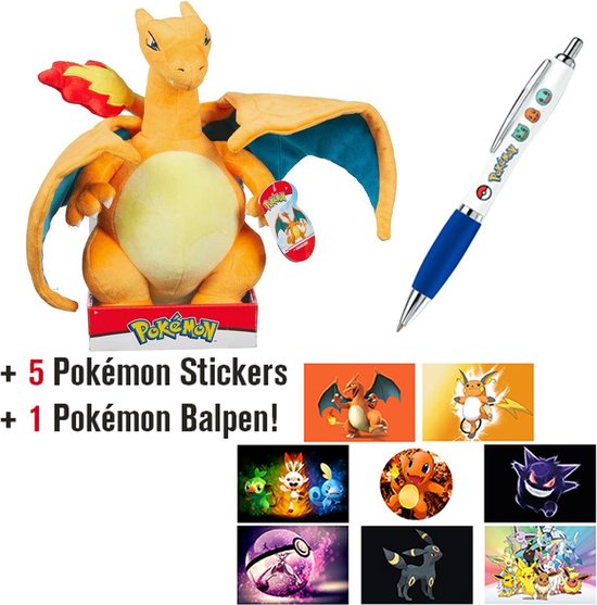 Pokémon Pluche Knuffel | Charmander met Hoed - 20 cm