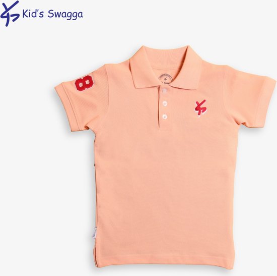 Comfort & Care Apparel | Kinder polo shirt | Peach | Maat 110