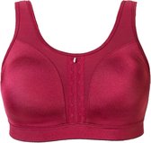 High impact Sport BH (zonder beugel) Cannes, Deep Red / Bordeaux rood, maat: 85I