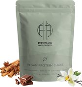 Focus Health Nutrition® Vegan Proteïne Poeder Chocolade - Eiwitshake - Eiwitpoeder - 600 gram - Proteïne Shake