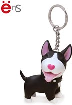 Sleutelhanger – keychain - Sleutels - Bullterrier - Bull terrier - Hond - Zwart