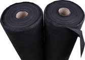 Mulch-Folie / Mulch-Vlies Worteldoek zwart 1,6m 50g UV / 5m