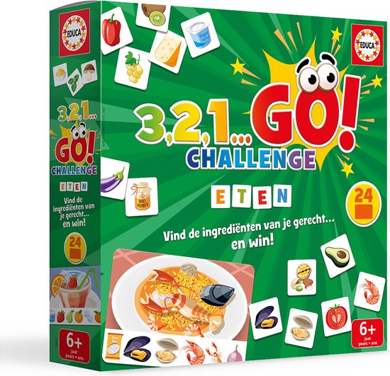 Just Games 321 GO CHALLENGE - Educatief spel - eten